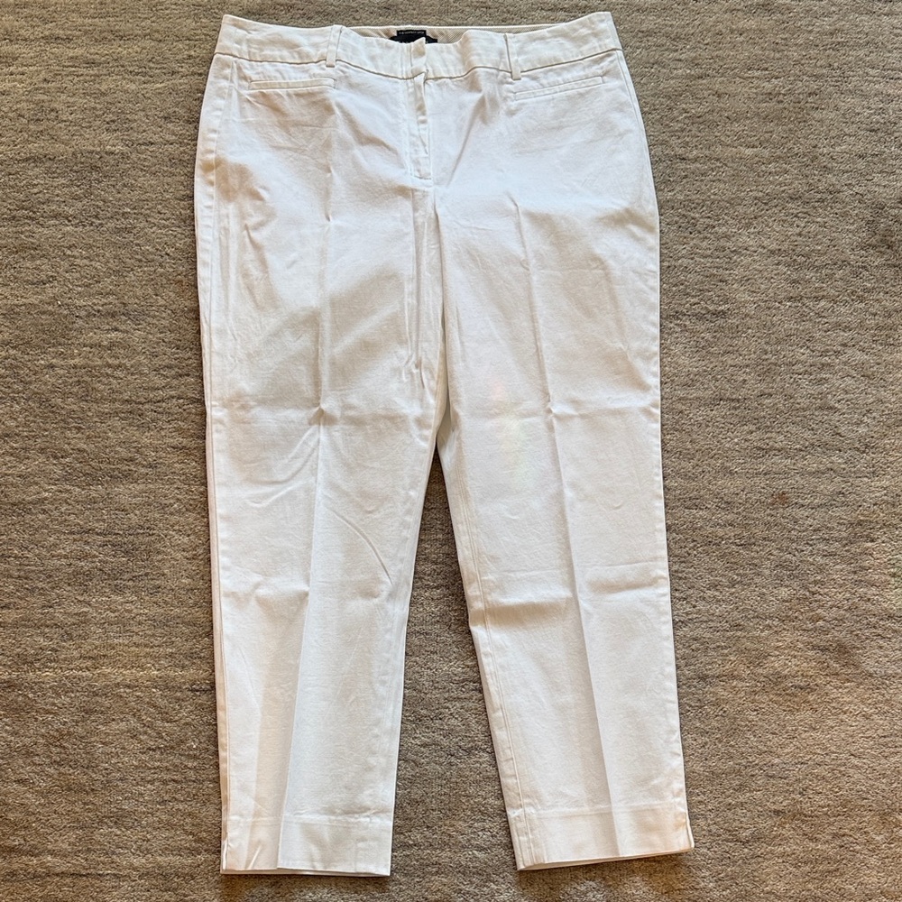Talbots white cropped pants